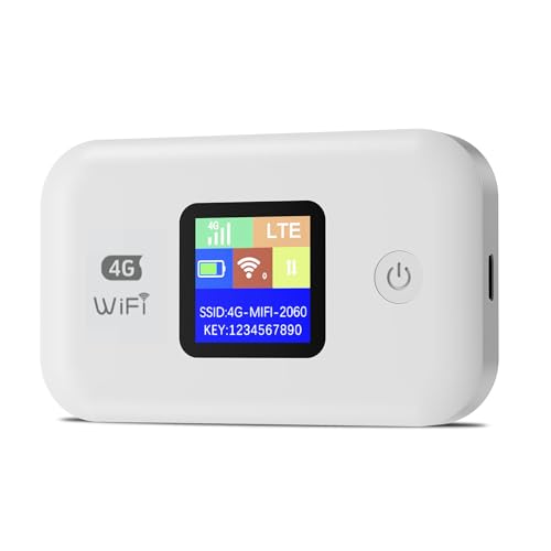 JICICUXI JICICUXI.A8 Mobiler 4G LTE Router, Tragbarer WLAN-Hotspot, bis 150 Mbit/s, 3000 mAh Akku, SIM-Karten