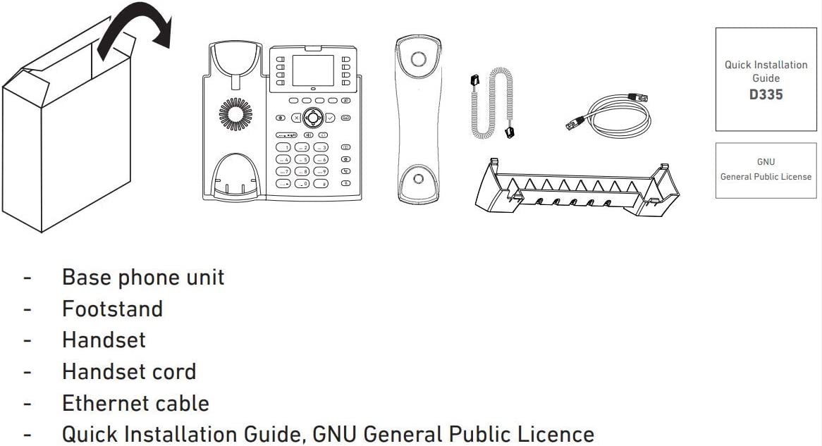 Snom D335 IP-Telefon Schwarz TFT