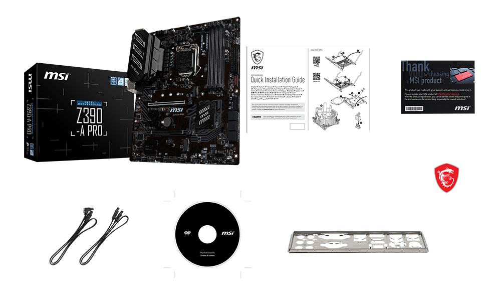 MSI Z390-A PRO ATX Motherboard [Intel Z390 Chipset] MB4617