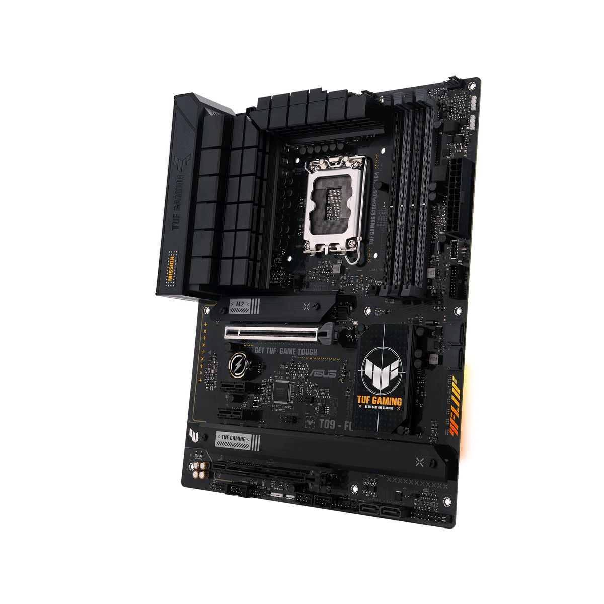ASUS TUF Gaming B760-PLUS WIFI D4 Mainboard, Intel LGA 1700, B760, ATX, DDR4, 2.5Gb LAN, Wi-Fi 6, Bluetooth 5.2, 3x M.2