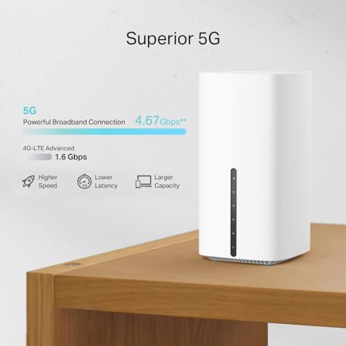 TP-Link Archer NX210 V2.0 AX1800 5G Mobile Router mit SIM-Slot, Wi‑Fi 6 Dualband, bis zu 4,67 Gbit/s, Gigabit LAN/WAN, Plug & Play, EU, C-Stecker