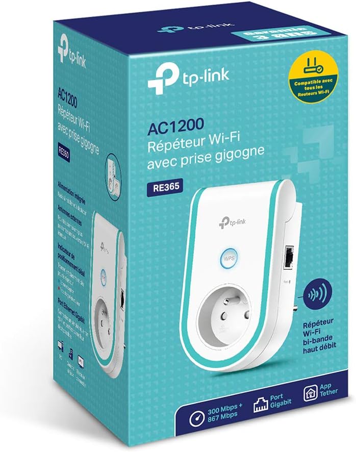 TP-Link RE365 Netzwerk-Repeater Weiß 10, 100 Mbit/s