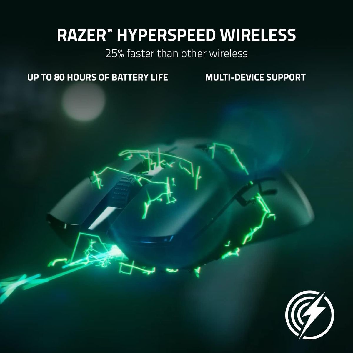 Razer Viper V2 Pro – 58 g ultraleichte kabellose Esports Gaming-Maus (30K DPI Optischer Sensor, Hyperspeed Wireless-Technologie, Gen-3 Optische Mausschalter, 5 DPI-Optionen) Schwarz