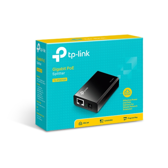 TP-Link TL-PoE10r Gigabite PoE Splitter, only compatible with IEEE 802.3af devices, not compatible with 802.3at TP-Link TL-PoE10r Gigabite PoE Splitter, only compatible with IEEE 802.3af devices