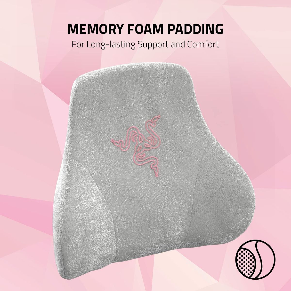 Razer Head Cushion Nacken- & Kopfkissen für Gaming Stühle pink