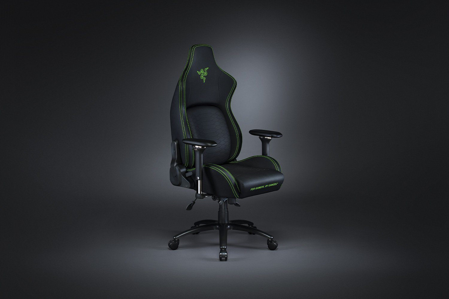 Razer Iskur XL Ergonomic Gaming & Office Chair PVC < 180kg Lumbar Support Headrest Black/Green
