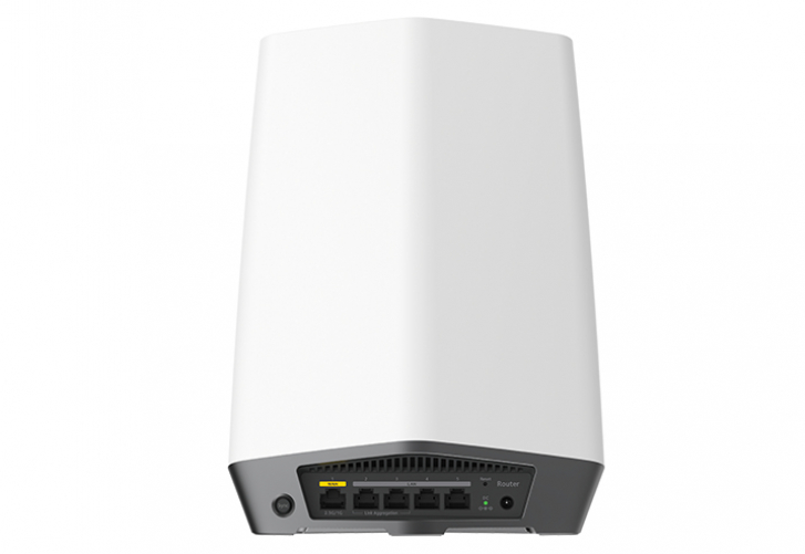 NETGEAR Orbi Pro WiFi 6 Tri-band Mesh System Router (SXR80) Tri-Band (2,4 GHz / 5 GHz / 5 GHz) Wi-Fi 6 (802.11ax) Grau, Weiß 4 Intern