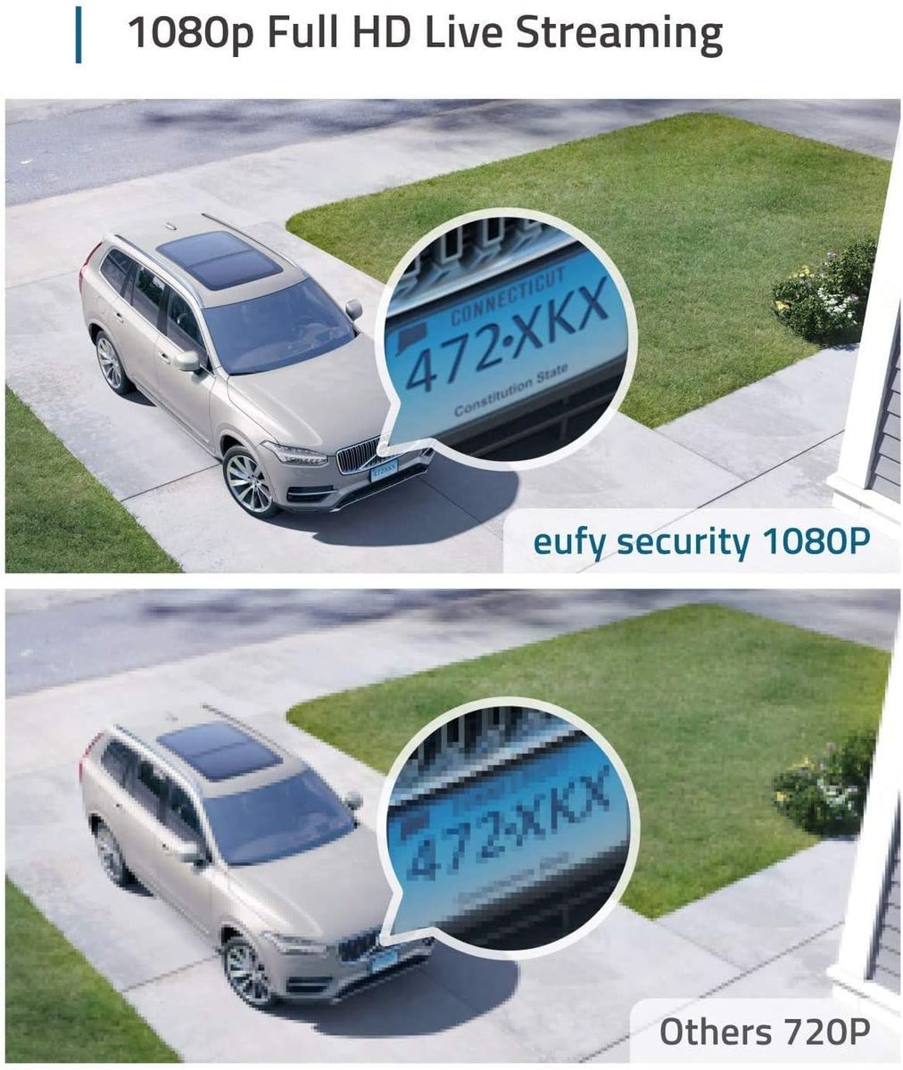 eufy Security eufyCam 2C Zusatzkamera für HomeBase 2, kabellos, 180 Tage Akku, 1080p Full HD, 135° Weitwinkel, IP67 Nachtsicht