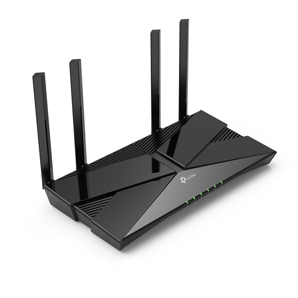 TP-Link EX220 V1.0 WLAN-Router Dual-Band (2,4 GHz/5 GHz) Wi-Fi 6 1800 Mbit/s Gigabit Ethernet 4x LAN Ethernet-WAN Schwarz EU