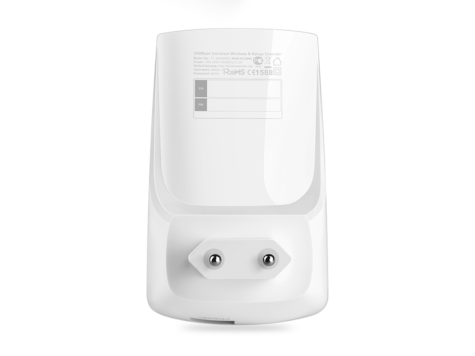 TP-Link TL-WA850RE(DE) WLAN Repeater (300 Mbit/s, App Steuerung, 1 Port, WPS, LED abschaltbar, Deutschsprachige Version) & TL-WA850RE WLAN Repeater (300 Mbit/s) weiß