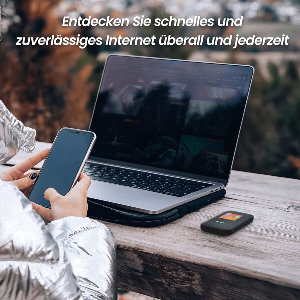 Tenda 4G185 Mobiler WLAN Router (4G/LTE bis zu 150Mbit/s Download, 50Mbit/s Upload, Hotspot, Cat.4), 2100mAh Akku, Plug & Play, kompatibel mit Allen SIM Karten, Mehrfarbig