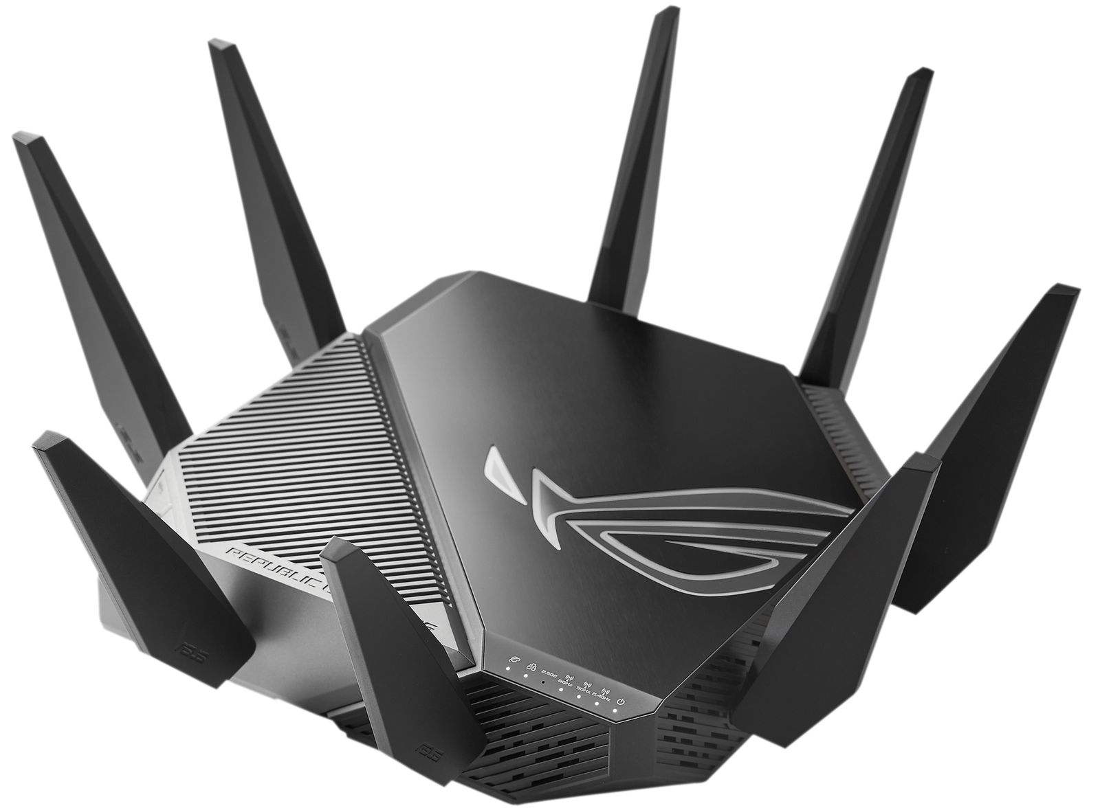ASUS ROG Rapture GT-AXE11000 Wi-Fi 6E Tri-Band Router, Multi-Gig 2.5G WAN/LAN, 8 Antennen, 1 GB RAM, Schwarz