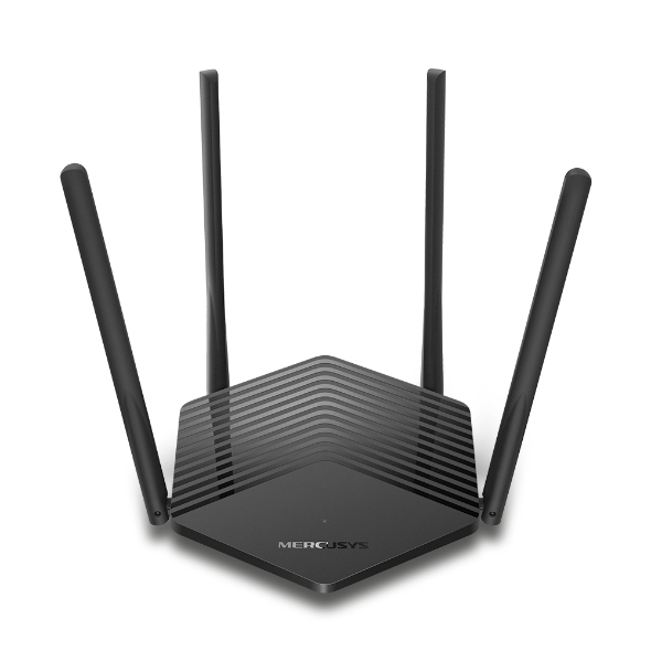 Mercusys MR60X AX1500 Wi-Fi 6 Dual Band WLAN Router 1500 Mbps MU-MIMO Black v2.0