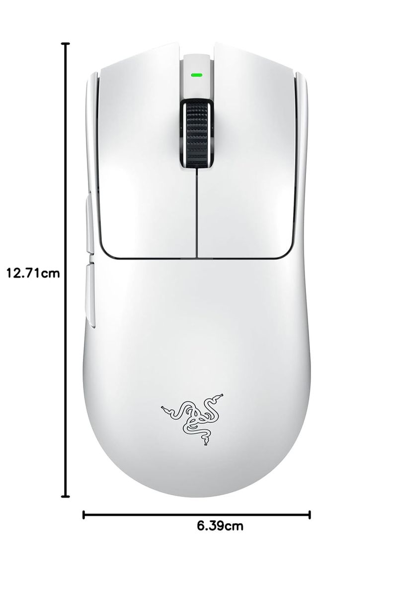 Razer Viper V3 Pro Wireless Esports Gaming Maus: Symmetrisch - 54g Leichtgewicht - 8K Polling - 35K DPI Optischer Sensor - Gen3 Optische Schalter - 8 programmierbare Tasten - Weiß