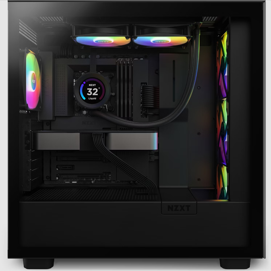 NZXT Kraken Elite 240 RGB All-in-One-Flüssigkeitskühler 240 mm, 2x 120 mm Lüfter, TFT-LCD Display, RGB-Beleuchtung, Schwarz