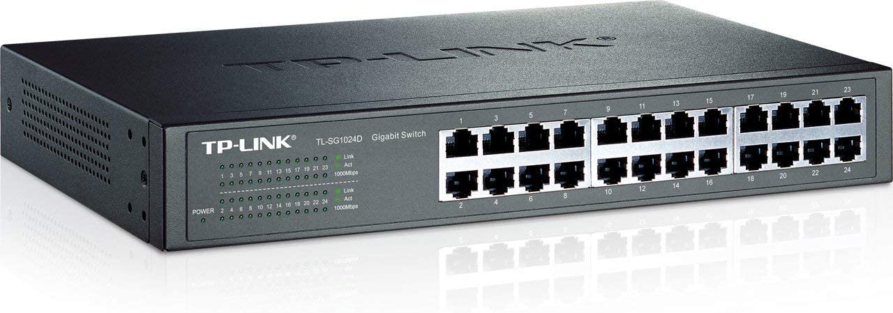 TP-Link 24 Port Gigabit PC Rack Switch 24 Port Uncontrolled