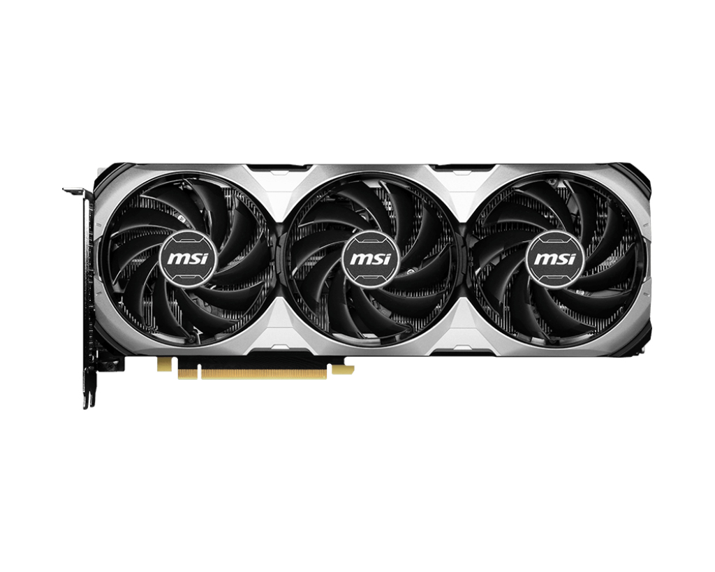 MSI VENTUS 3X OC GeForce RTX 4070 SUPER, 12 GB GDDR6X, PCIe 4.0, HDMI 2.1a, 3x DisplayPort 1.4a, 3x Lüfter, 16‑pin, 220 W