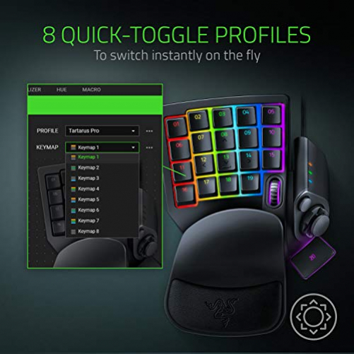 Razer Tartarus Pro Gaming Keypad Optical Switches Chroma RGB for PC Black