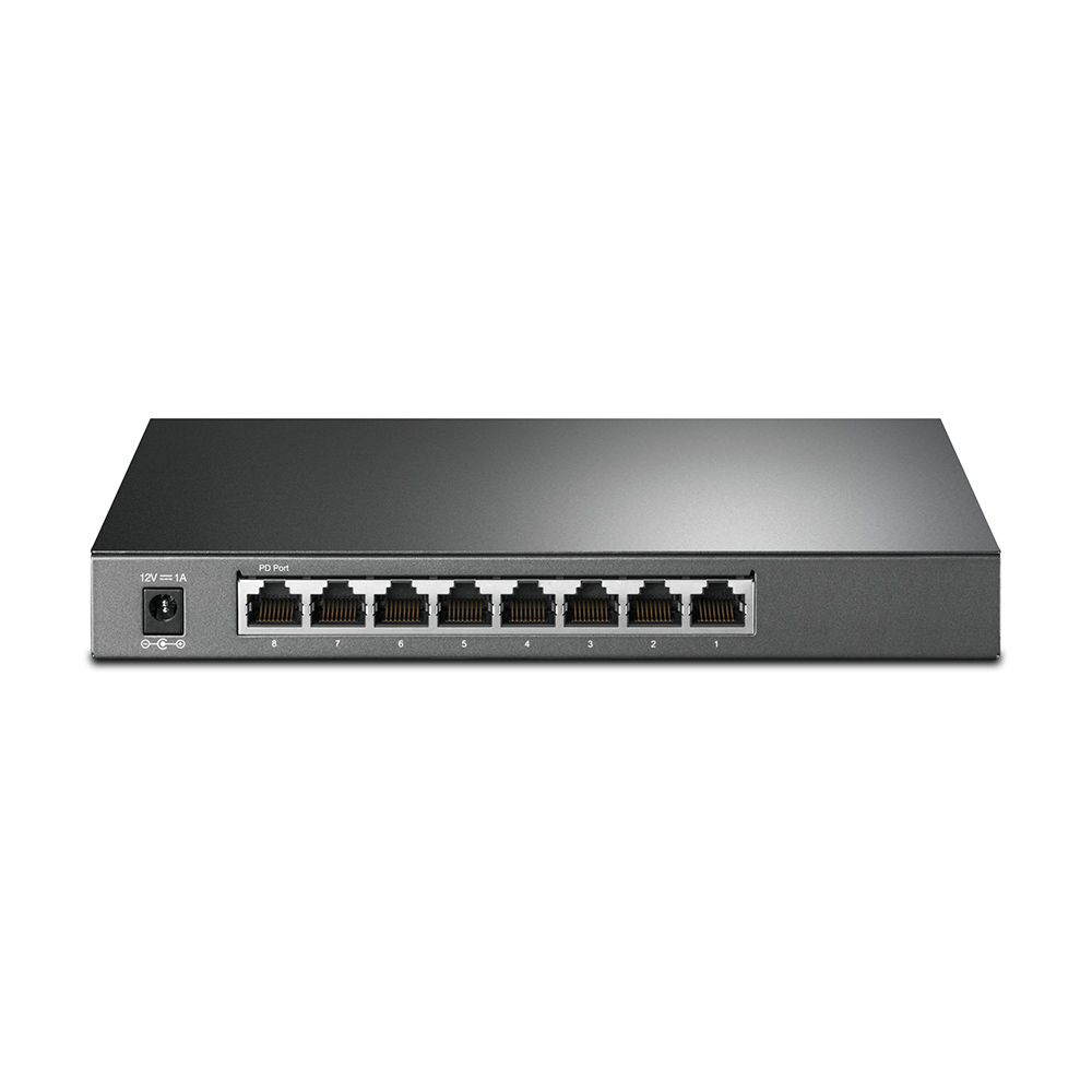TP-Link T1500G-8T (TL-SG2008) Managed L2/L3/L4 Gigabit Ethernet (10/100/1000) Power over Ethernet (PoE) Schwarz