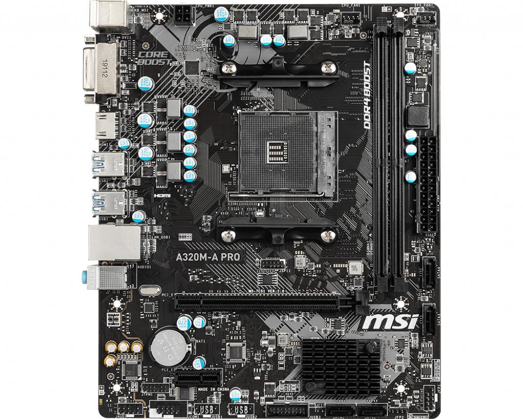 MSI AM4 Micro ATX AMD A320 A320M-A PRO AMD Athlon AMD Ryzen DDR4-SDRAM DIMM 1866 2133 2400 2667 2933 3200MHz Motherboard A320 A320M-A PRO M-ATX
