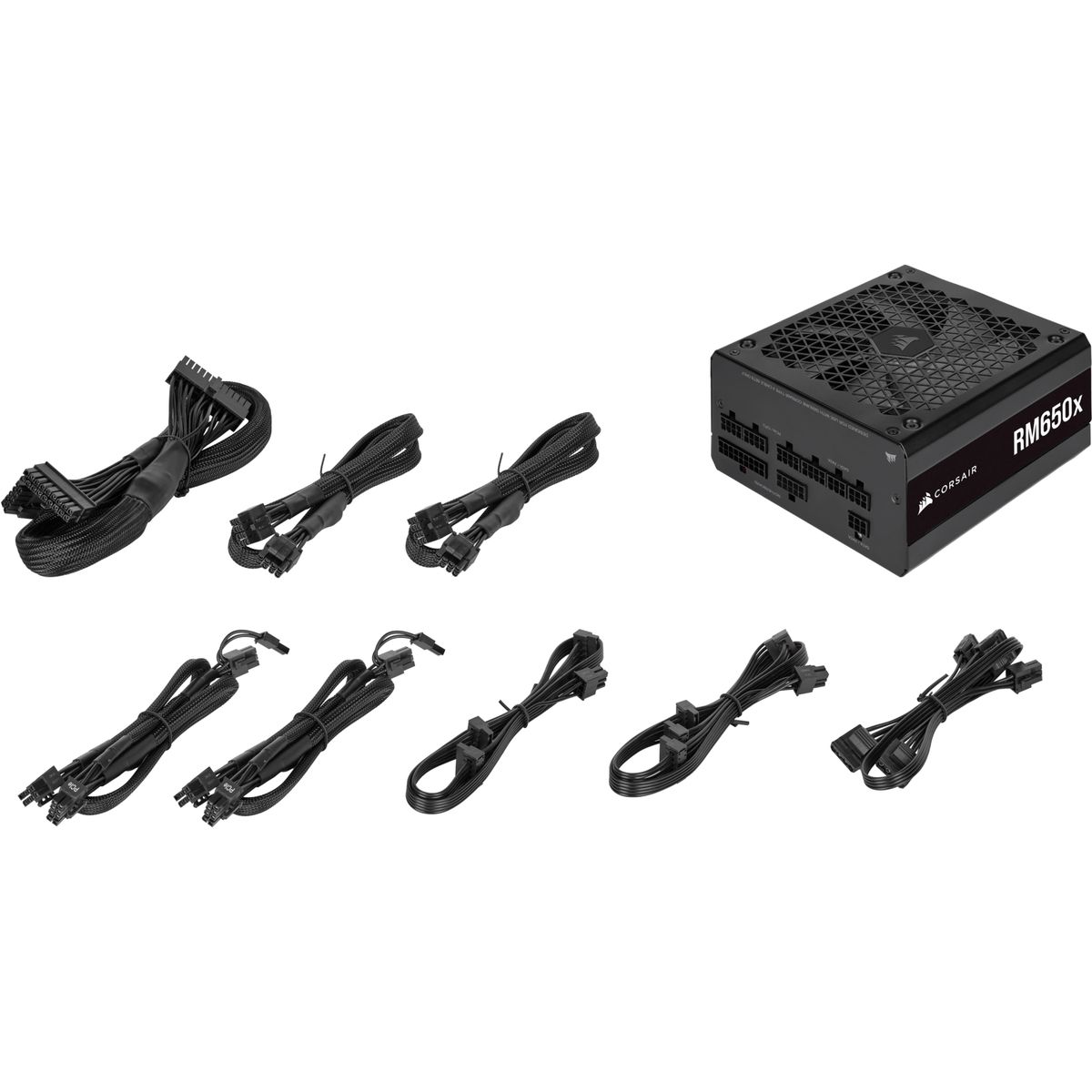 Corsair RM650x Netzteil 650 W, ATX, 80 PLUS Gold, Vollständig modular, 24-pin, 13,5 cm Lüfter, Schwarz, EU