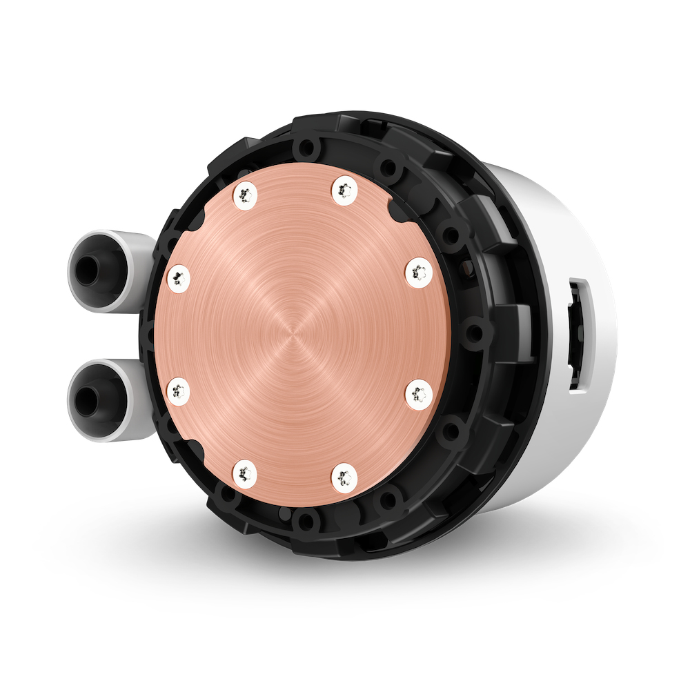 NZXT Kraken 240 RGB All-in-One-Wasserkühlung, 240 mm Radiator, 2x120 mm Lüfter, TFT-Display, RGB, Weiß