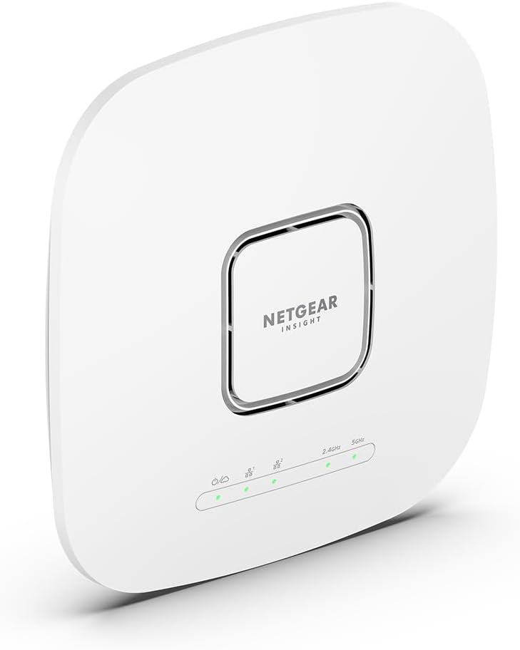 NETGEAR WAX628-111EUS WLAN Access Point, Dual-Band 2,4/5 GHz, WiFi 6 (802.11ax), PoE, 2,5 Gbit/s Ethernet, Weiß