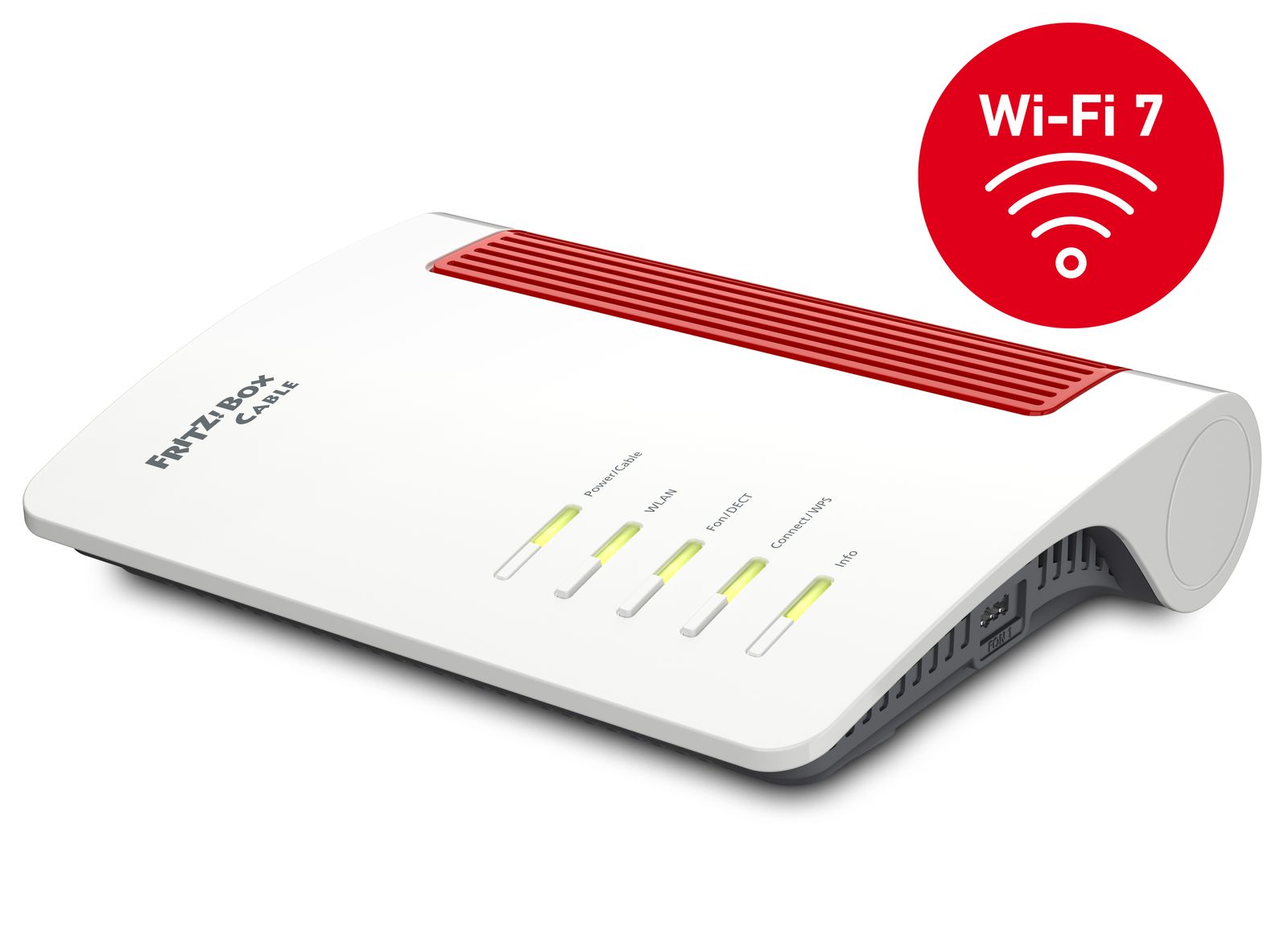 FRITZ!Box 6670 Cable WLAN-Router & Kabel-Modem, Dual-Band 2,4/5 GHz, Wi-Fi 7 (802.11be), 3600 Mbit/s, 5x LAN (inkl. 2,5G), USB, Koax, Weiß