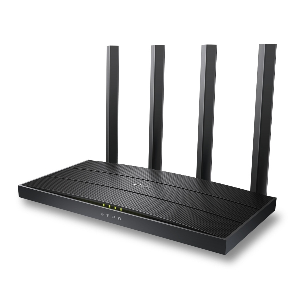 TP-Link Archer AX12 WLAN-Router, Wi‑Fi 6 (802.11ax), Dual-Band 2,4/5 GHz, 1501 Mbit/s, Schnelles Ethernet, 4x LAN, Ethernet-WAN, Schwarz