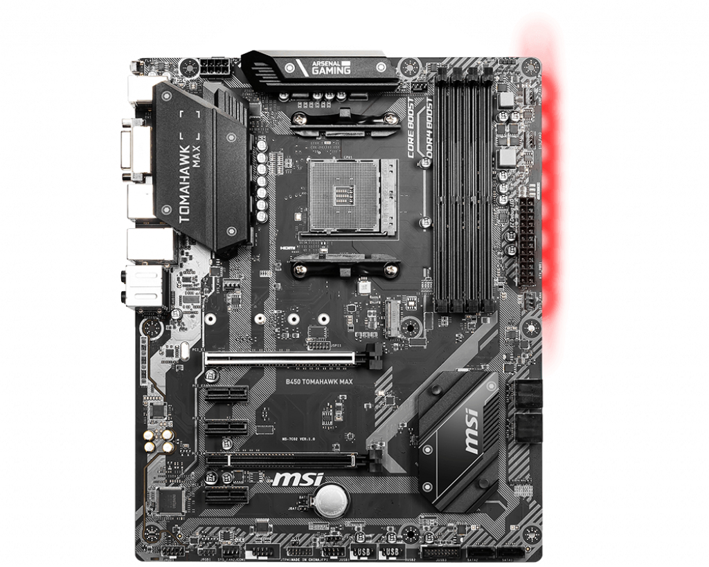 MSI B450 TOMAHAWK MAX AMD AM4 DDR4 m.2 USB 3.2 Gen 2 HDMI ATX Gaming Motherboard
