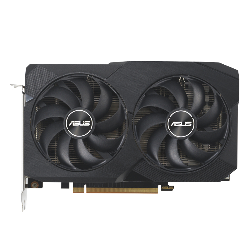 ASUS Dual-RX7600-O8G-V2 Gaming Grafikkarte, AMD Radeon RX 7600, 8 GB GDDR6, PCIe 4.0, HDMI 2.1, 3x DisplayPort 1.4a, 2x Lüfter