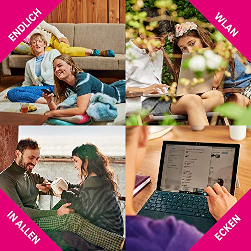 Telekom Speedport Smart 4 R Tabletop-Router mit integriertem Modem, Wi‑Fi 6 Dual-Band 6000 Mbit/s, Gigabit Ethernet, DSL-WAN, USB, Schwarz