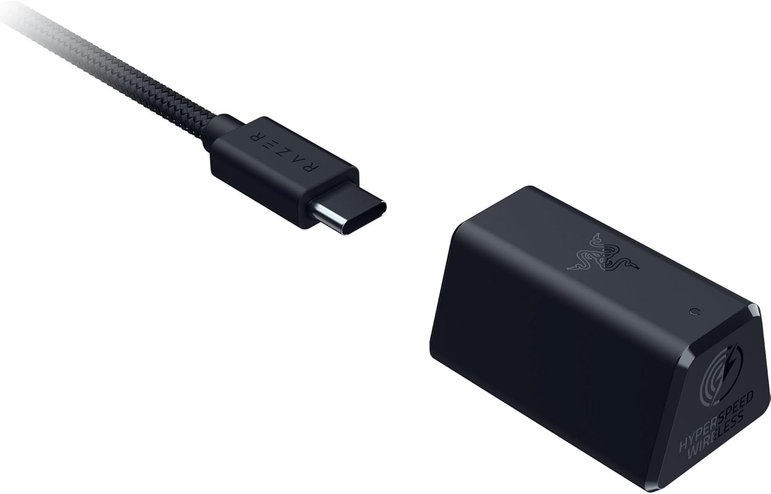 Razer BlackShark V2 HyperSpeed Wireless Gaming-Headset, 2,4 GHz • Bluetooth • USB, THX Spatial Audio, Titan 50 mm Treiber, 70 Std. Akkulaufzeit, Schwarz