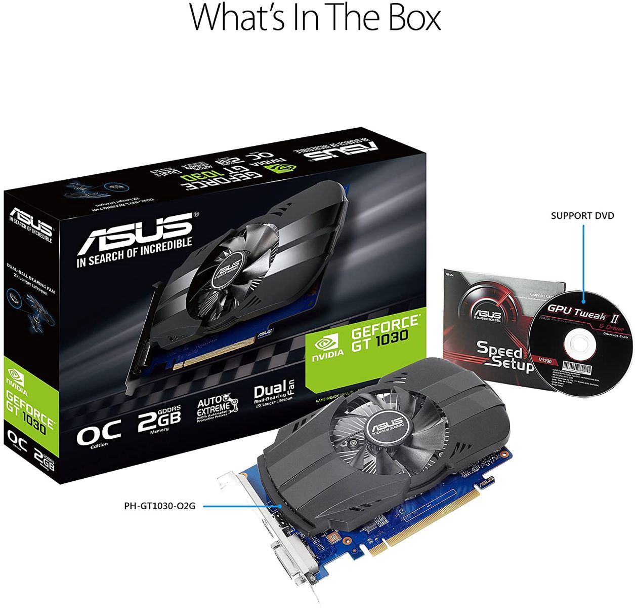 ASUS PH-GT1030-O2G NVIDIA GeForce GT 1030 2 GB GDDR5
