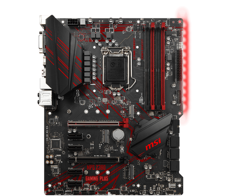 MSI MPG Z390 Gaming Plus Intel Z390 LGA 1151 (Socket H4) ATX