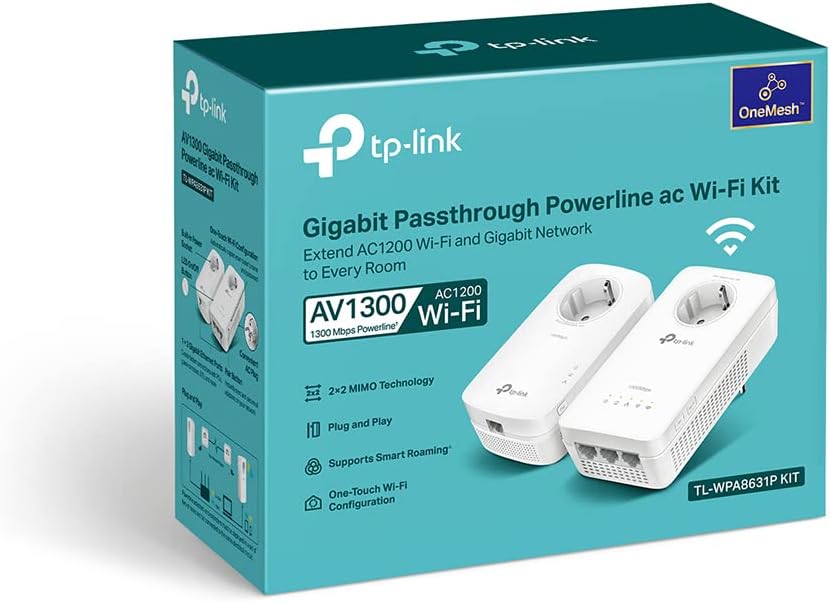 TP-Link TL-WPA8631P KIT 1300 Mbit/s Ethernet/LAN WLAN Weiß 2 Stück(e)