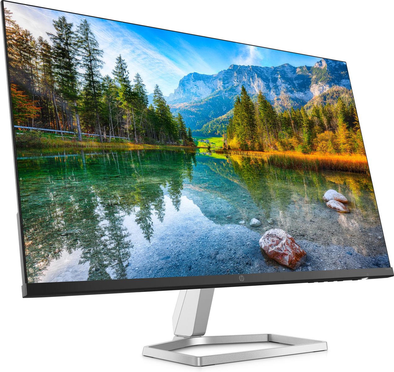 HP M27fe 27“ Monitor, FHD, 16:9, Anti-Glare, 75Hz IPS-Panel, 5 ms Reaktionszeit, neigbar, AMD FreeSync, 300 Nits, Low Blue Light, HDMI 1.4, VGA, keine VESA-Halterung, Silber