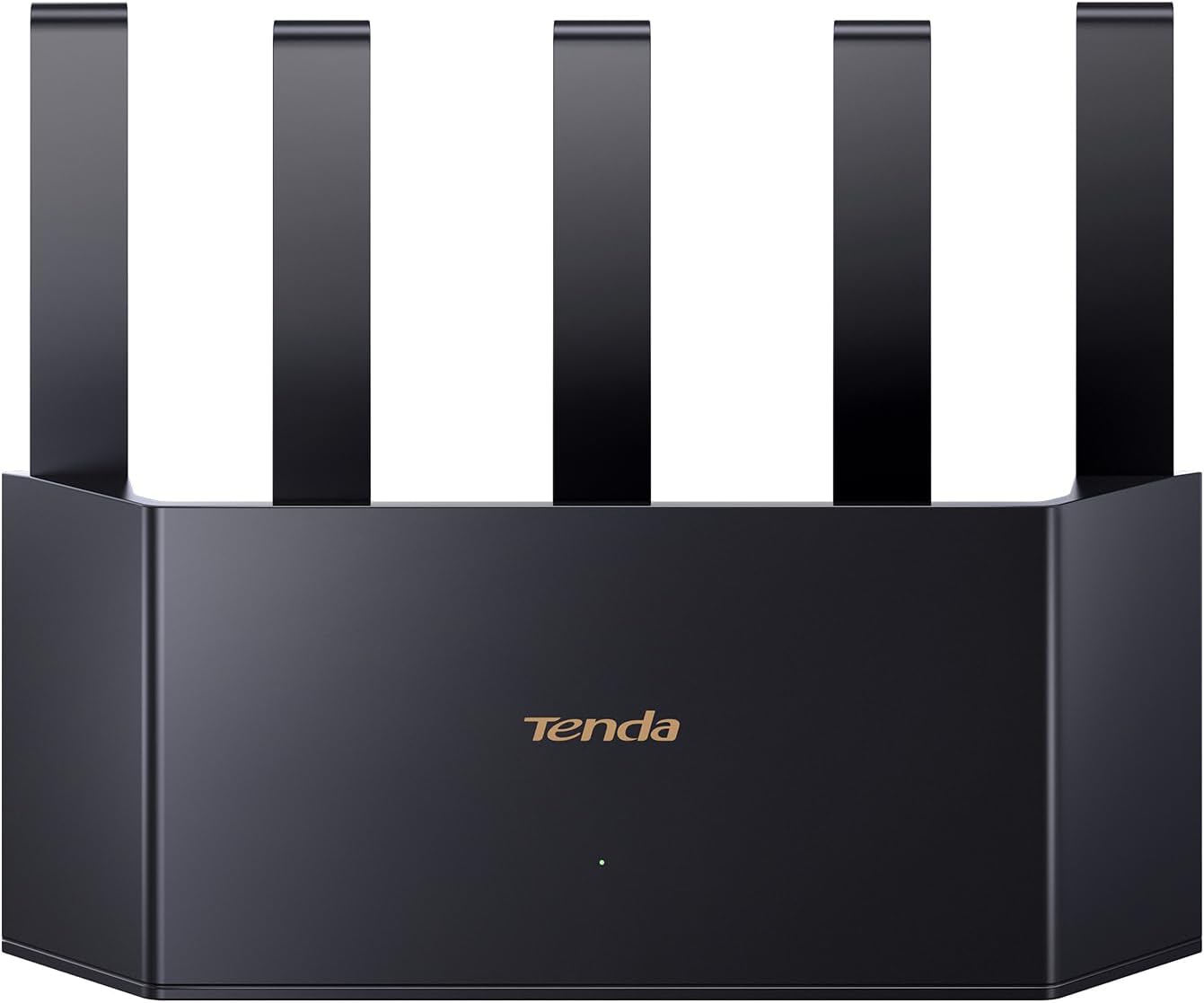 Tenda RX2L Pro Wi-Fi 6 WLAN-Router AX1500 Dualband, 5 externe Antennen, 1,5 Gbit/s, 4x Gigabit LAN, Repeater & AP-Modus, WPA3, VPN, Kindersicherung, Schwarz