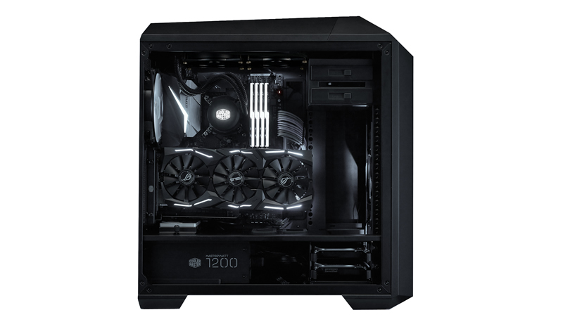 Cooler Master MasterLiquid Lite 240 All-in-One CPU-Flüssigkeitskühler, 240 mm Radiator, 2x 120 mm PWM-Lüfter, 12 V Pumpe, Aluminium, Schwarz