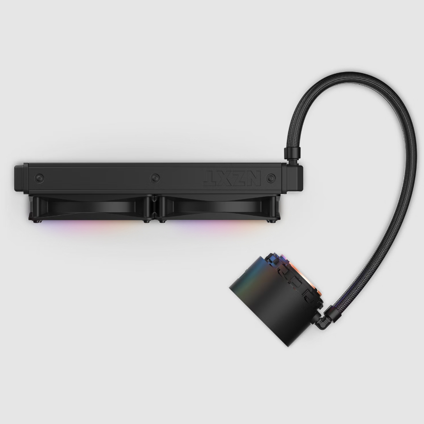 NZXT Kraken Elite 240 RGB All-in-One-Flüssigkeitskühler 240 mm, 2x 120 mm Lüfter, TFT-LCD Display, RGB-Beleuchtung, Schwarz