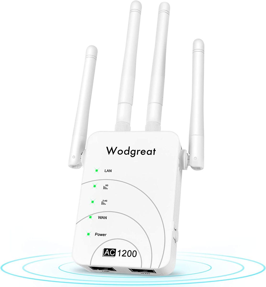 Wodgreat WLAN Repeater AC1200 Wireless Extender Dual Band Access Point