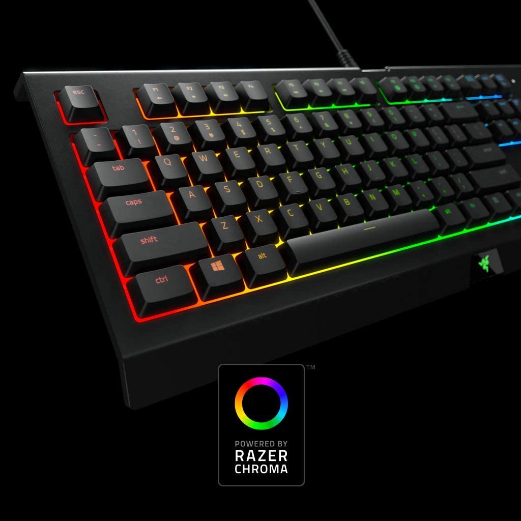 Razer Cynosa Chroma Gaming Keyboard Membrane Switches RGB DEU Layout QWERTZ