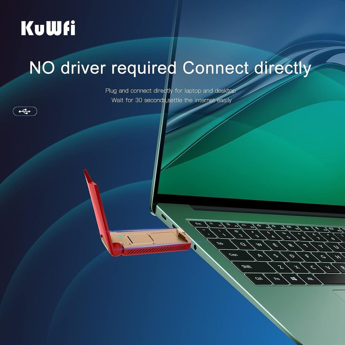 KuWFi 150 Mbps LTE Modem Dongle WiFi Stick Internet Stick mit Simkartensteckplatz 4G Hotspot Unterstützt Win2000/2003/xp/Vista/Win7/Win8/Win10/Linux-Systeme