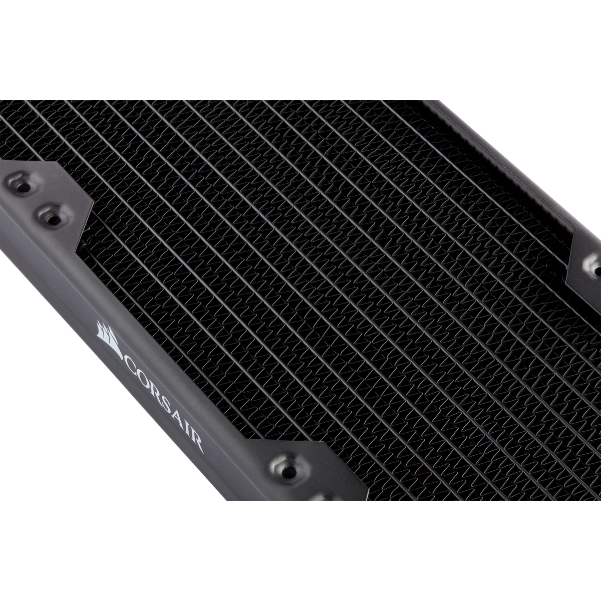 Corsair CX-9030001-WW Radiator-Block für Wasserkühlung, Messing & Kupfer, 1/4" Anschluss, Schwarz, 160 x 30 x 120 mm