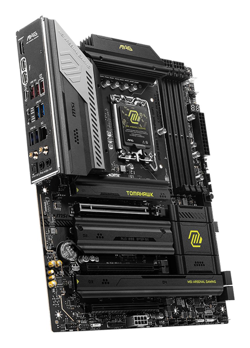 MSI MAG Z890 TOMAHAWK WIFI Mainboard, Intel Z890, LGA 1851 (Socket V1), DDR5, ATX, Wi‑Fi 7, Bluetooth 5.4, 5 Gbit LAN, 4x M.2, HDMI 2.1, 7.1 Audio
