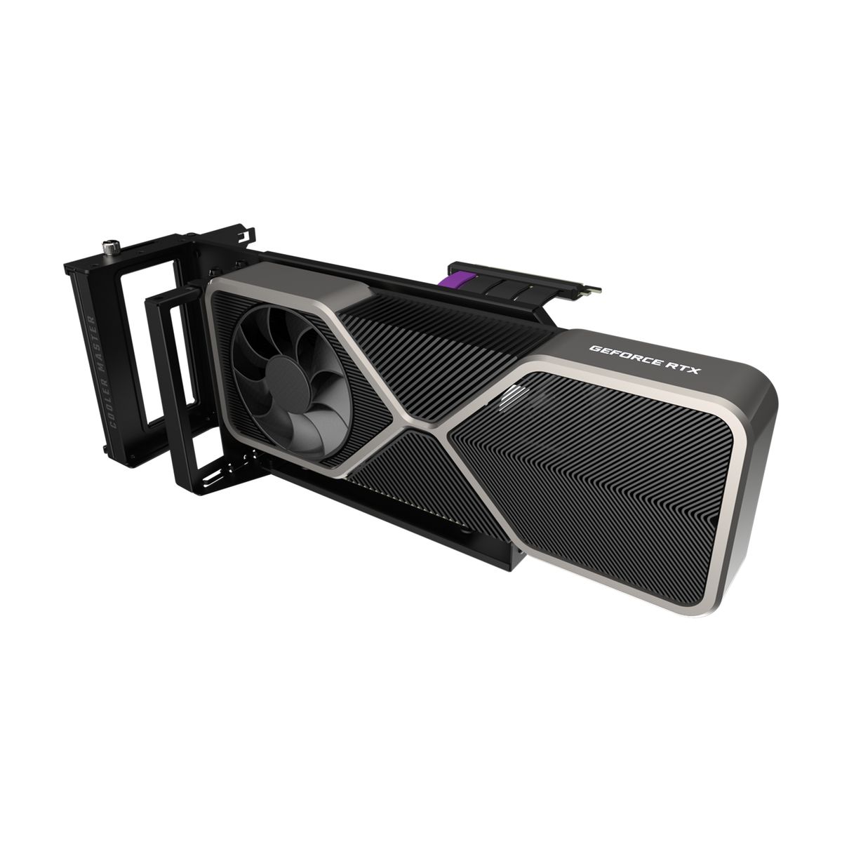 Cooler Master MCA-U000R-KFVK03 Gaming Grafikkartenhalter, Universal, 1x, PCIe 4.0, Schwarz/Grau, 12 V