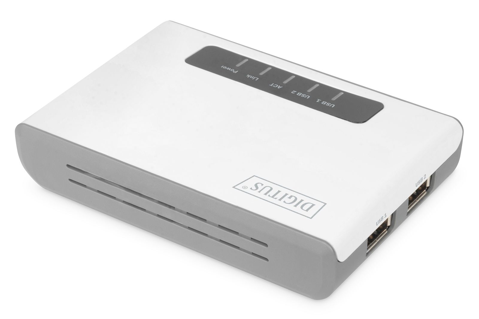 DIGITUS Wireless 300N Multifunction Network Server 2-Port, USB2.0, Network USB Hub, Print Server