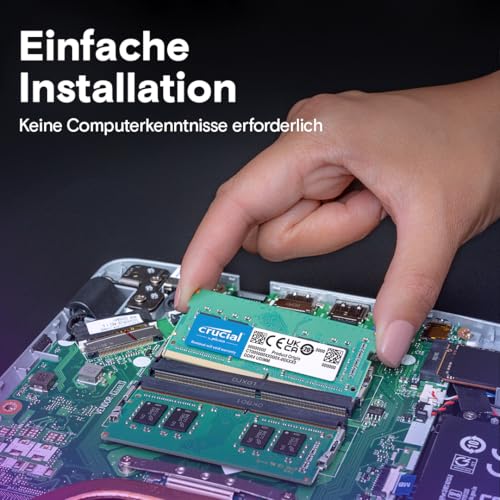 Crucial CT16G4SFRA32A Laptop-Arbeitsspeicher 16 GB DDR4 3200 MHz CL22 1.2 V SO-DIMM