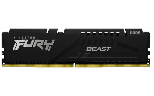 Kingston KF560C36BBE-32 FURY Beast Schwarz DDR5 32GB 6000MT/s CL36 DIMM Desktop Gaming Arbeitsspeicher, Intel XMP 3.0 & AMD EXPO
