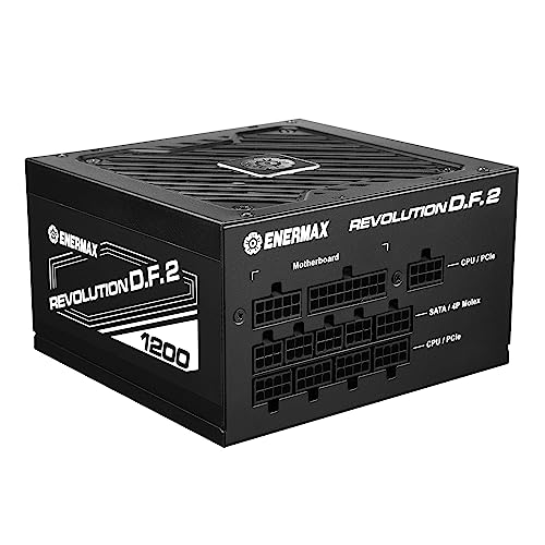 Enermax ERS1200EWT REVOLUTION D.F. 2 Netzteil 1200 W Vollständig modular 80 PLUS Gold ATX 20+4 pin Schwarz 12 cm Lüfter